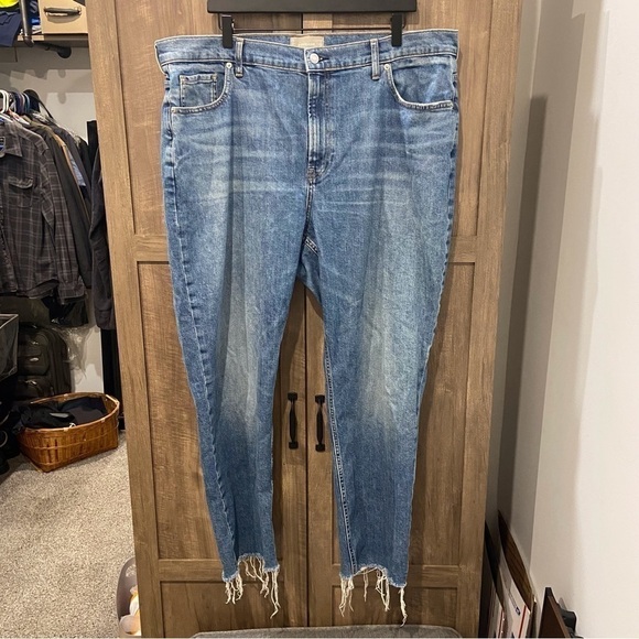 Everlane Size 35 High Rise The Cheeky Jean Lightwash - Picture 1 of 8